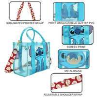 Disney Stitch Clear Glitter Tote