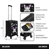 Sanrio Kuromi 20 in. Rolling Luggage