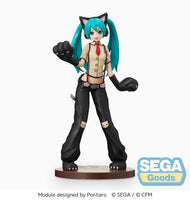 Hatsune Miku Project DIVA Arcade Future Tone Hatsune Miku (Kitty Cat) Super Premium Figure