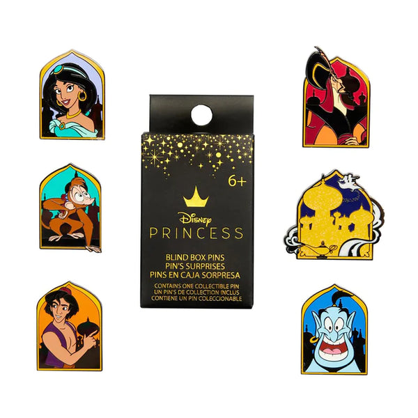 Disney Aladdin 30th Anniversary Loungefly Blind Box Enamel Pins