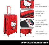 Hello Kitty Red Bow 3 Piece Luggage