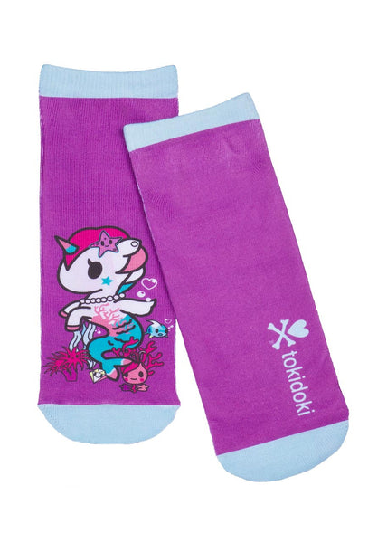 Tokidoki Mermicorno Pattern Socks - Purple/Blue