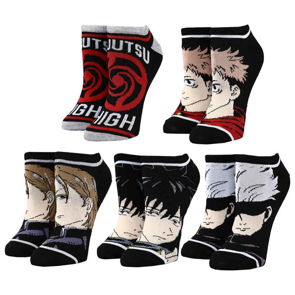 Jujustu Kaisen Character 5-Pair Ankle Socks