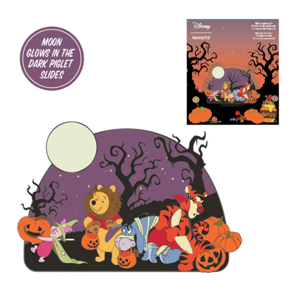 Disney Winnie The Pooh Halloween Gang 3 Inch Collector Box Pin