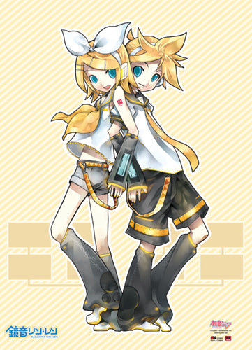 Vocaloid Hatsune Miku Rin & Lin Wall Scroll