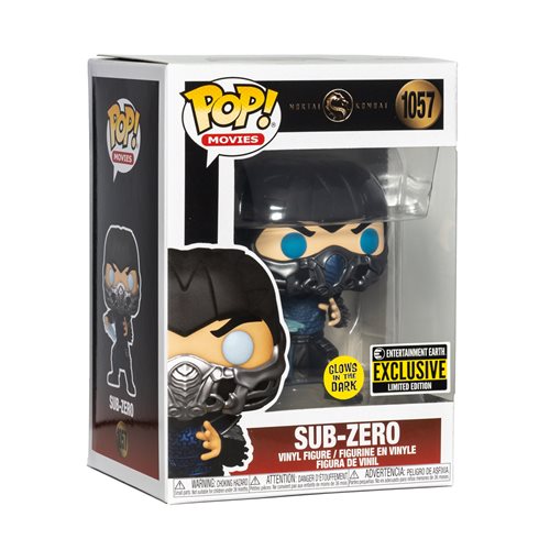 Mortal Kombat 2021 Sub-Zero Glow-in-the-Dark Entertainment Earth Exclusive Funko Pop