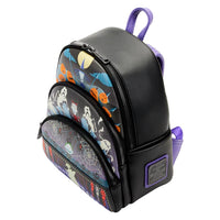 Disney Nbc Triple Pocket Lock Shock Barrel Oogie Boogie Mini Backpack