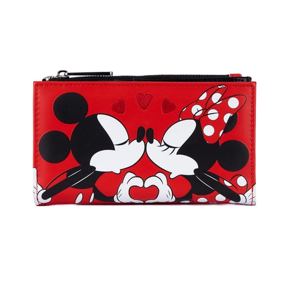 Disney Mickey And Minnie Valentines Flap Wallet