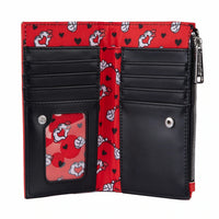 Disney Mickey And Minnie Valentines Flap Wallet