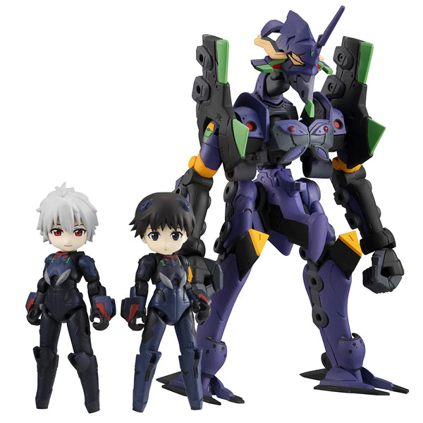 Evangelion Shinji Ikari Kaworu Nagisa & Evangelion 13  New Theatrical Edition Desktop Army Model Kit