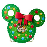 Disney Chip and Dale Wreath Figural Crossbody Bag