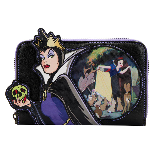 Disney Evil Queen Villains Scenes Zip Around Wallet