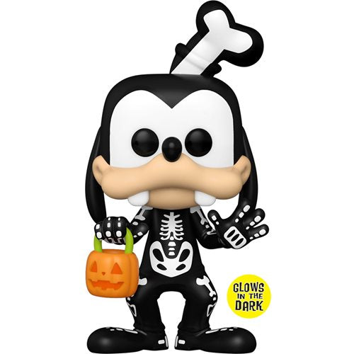 Disney Skeleton Goofy Glow-in-the-Dark Entertainment Earth Exclusive Funko Pop