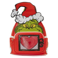 Dr Seuss Grinch Lenticular Heart Mini Backpack