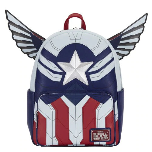 Marvel Falcon Captain America Cosplay Mini Backpack
