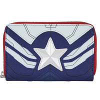 Marvel Falcon Captain America Cosplay Zip-Around Wallet