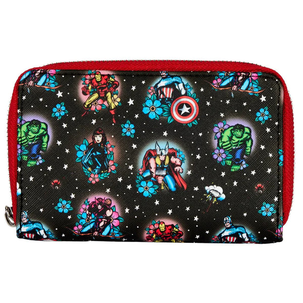 Marvel Avengers Tattoo Zip-Around Wallet