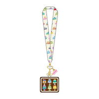 Disney Princess Sweets Loungefly Lanyard with Cardholder